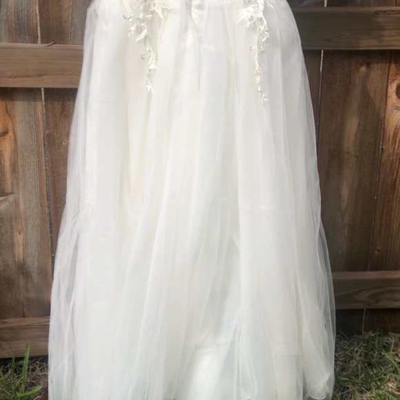 Trish Scully Bianca Gown Ivory 14 - Picture 7 of 10